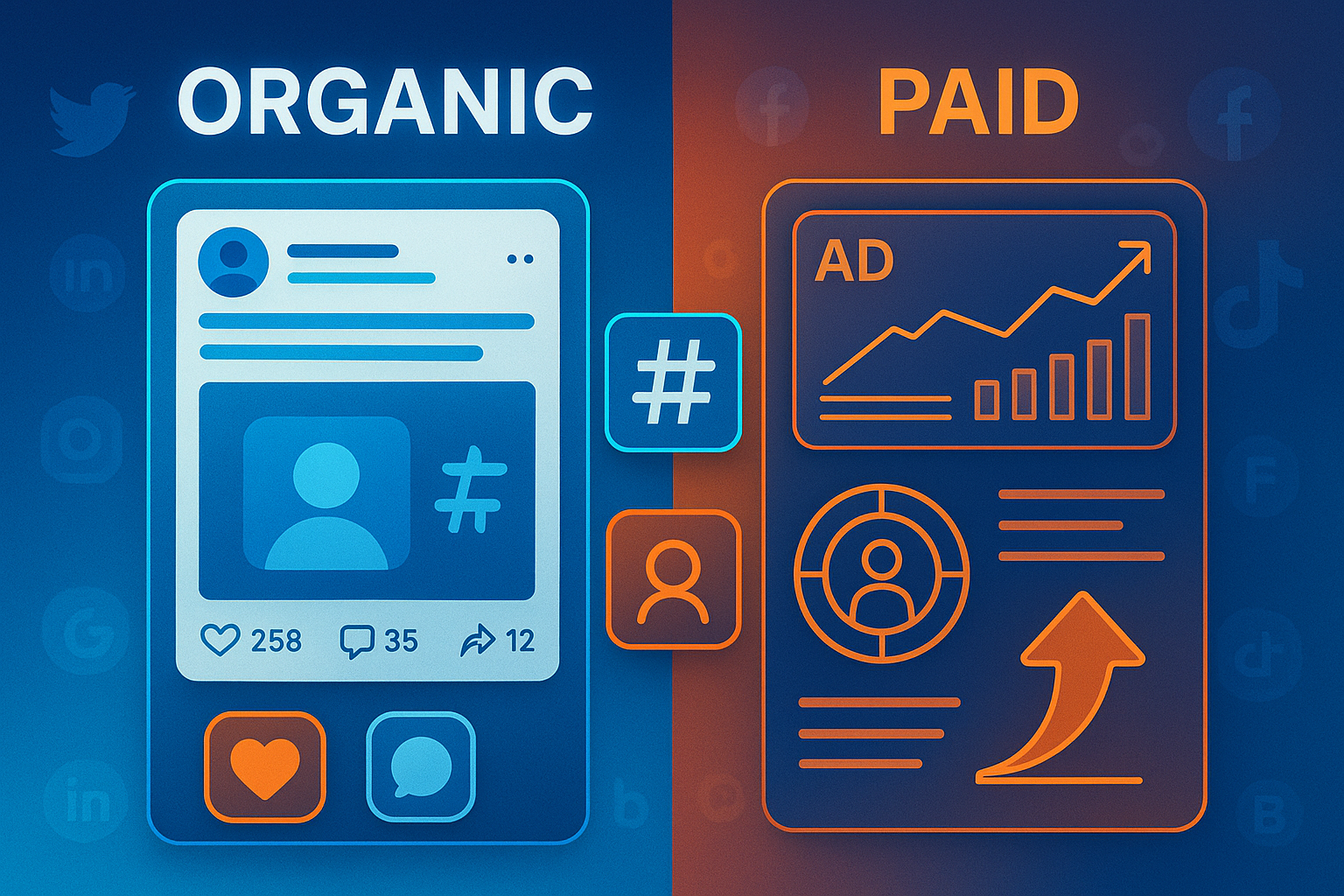 Organic vs. Paid Social Media Growth: Strategies to Scale Your Audience